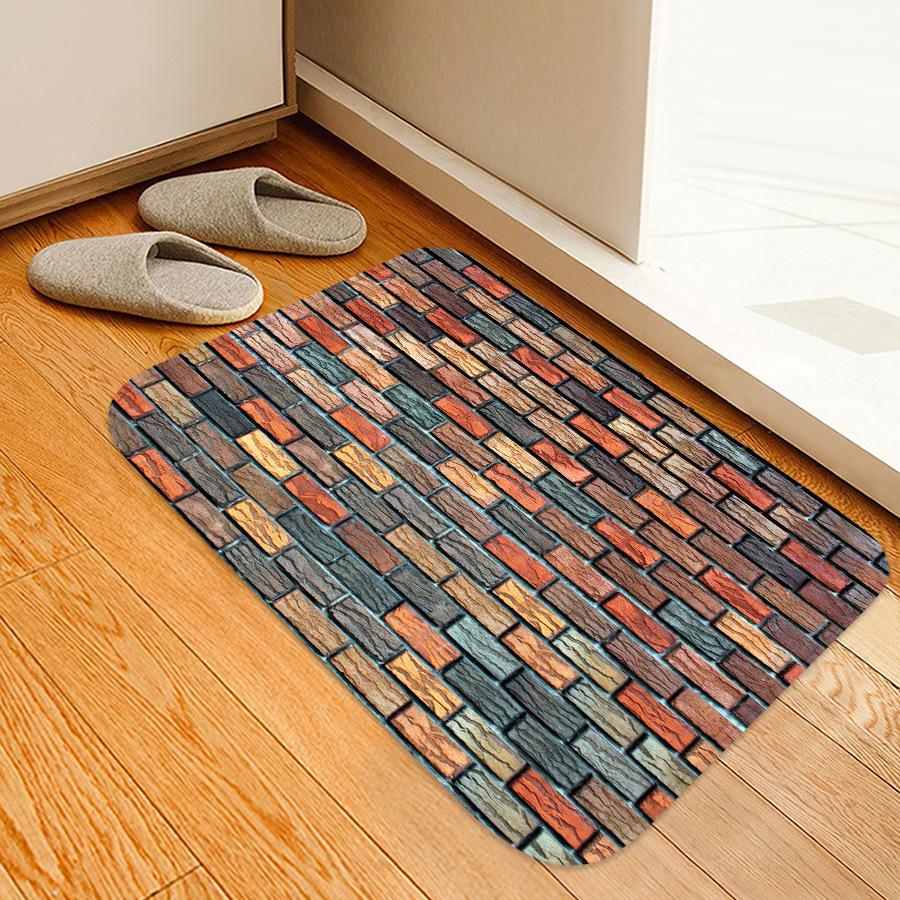 

Черный коврик для входной двери с принтом гальки, нескользящий коврик для спальни, балкона, ванной комнаты, коврик для гостиной 40x60cm