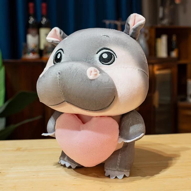 15/23Cm Cute Thailand Hippo Plush Toy Internet Celebrity Doll Soft Stuffed Animal Doll Boys Girls Birthday Holiday Gift