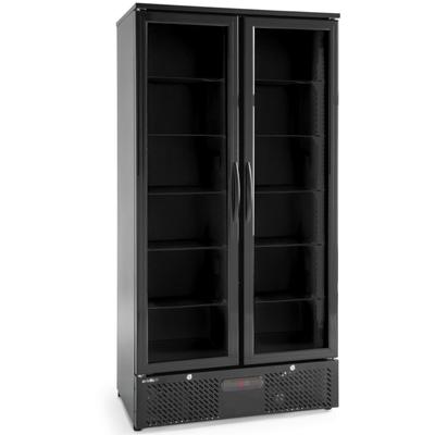 2-door Bar Refrigerator Cooler 8 Shelves LED 384 L 365 W