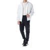 Men's Nike Solid Color Stand Collar Logo Casual Long Sleeves Jacket White DN1266-121