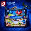 Aquarium Shark Crab Block Set With Fish Underwater World Led