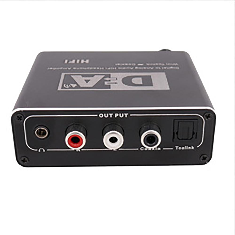 Digital to Analog Audio Converter 3.5mm Adapter with Fiber Cable RCA Out Optical