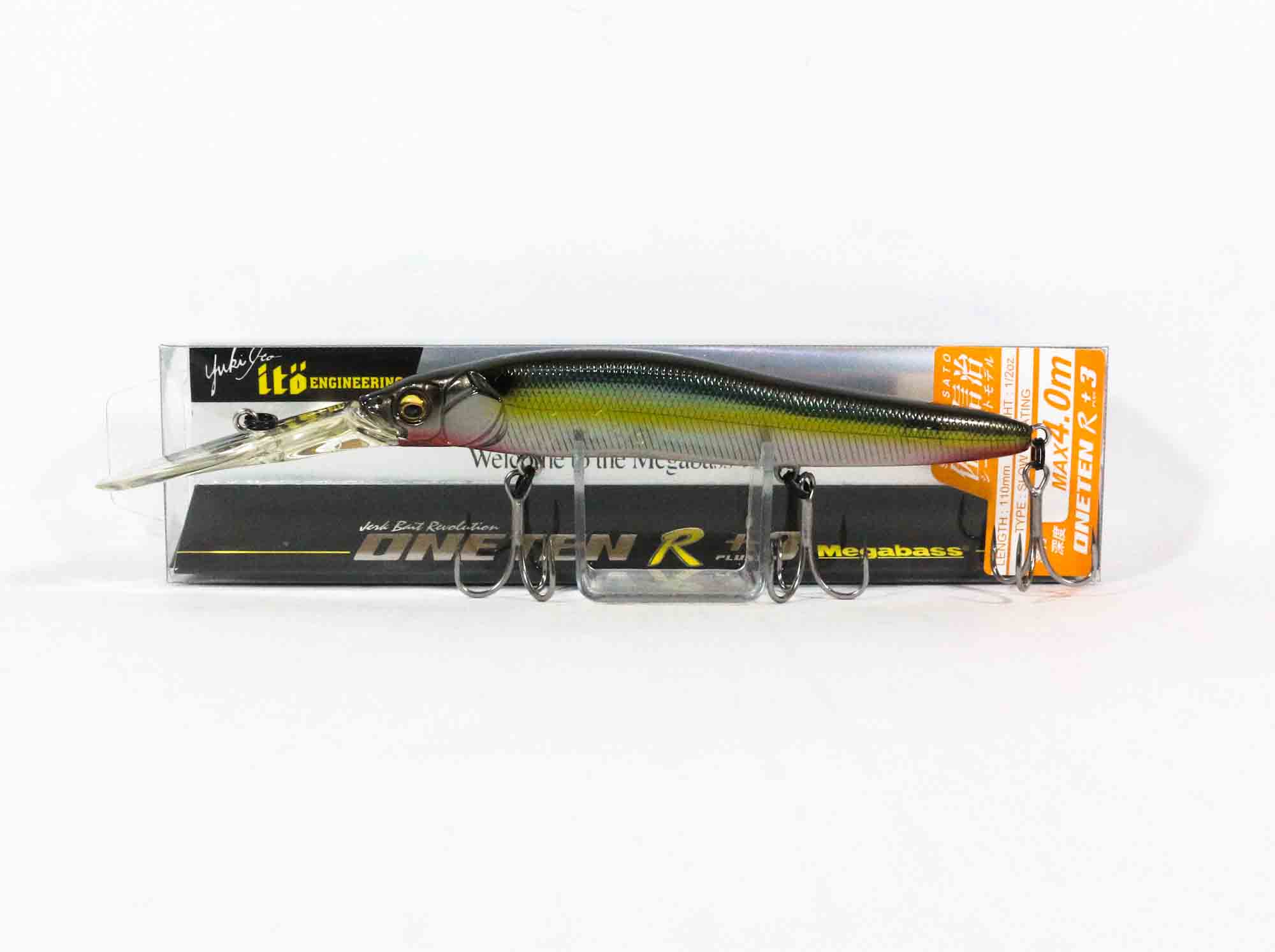 

Megabass Vision 110 Oneten R+3 Медленно плавающая приманка Jukucho Shad (0080)