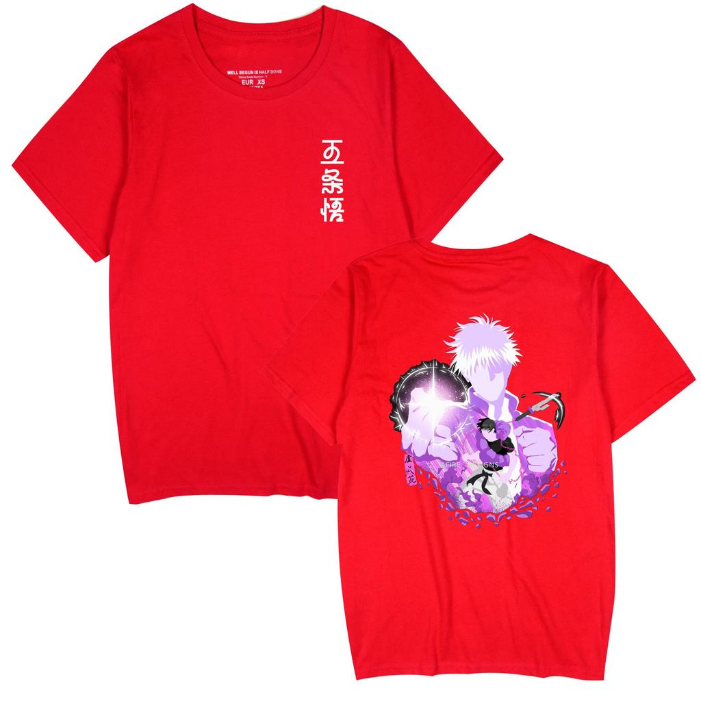 Jujutsu Kaisen Shirts Round Neck Short Sleeve Funny Clothes Jujutsu Kaisen Cartoon Printed Unisex T-Shirt