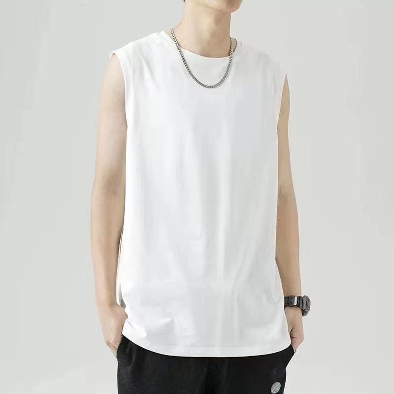 Men's Summer Sports Sleeveless Wide Shoulder Vest