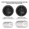 Electric Mason Jar Vacuum Sealer Kit Cordless Automatic Jar Sealer Kit for Food Storage and Fermentation with Wide-Mouth and Mason Jar Lids