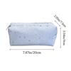 Multi-functional Star Polka Dot Storage Bag Large Capacity Zipper Design Pen Bag Stationery Bag School Office