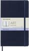 Moleskine Art Collection Blue Hard Cover X Sketchbook, Large, Plain, Sapphire, (5 8.25)