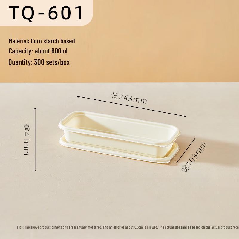 Biodegradable Corn Starch Disposable Food Containers