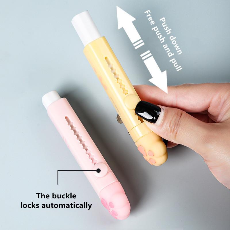 Creative Push-pull Eraser for Children's Stationery Retractable Student Pencil Eraser Art Eraser Children's Learning Supplies