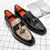 Fashion Hot Selling Men's Glossy Leather Shoes Europe America Soft Soled Comfortable Loafers Luxurious Formal Shoes Men's Business Shoes