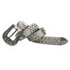 Blingbling Rhinestones Waist Belt Studded Grommet Buckle Rivets Costumes Rhinestones Heavy Duty for Jeans Pants