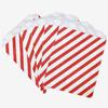 24Pcs with Stickers Christmas Paper Candy Bag Polka Dot Striped Pattern Cookie Packaging Bag  Store