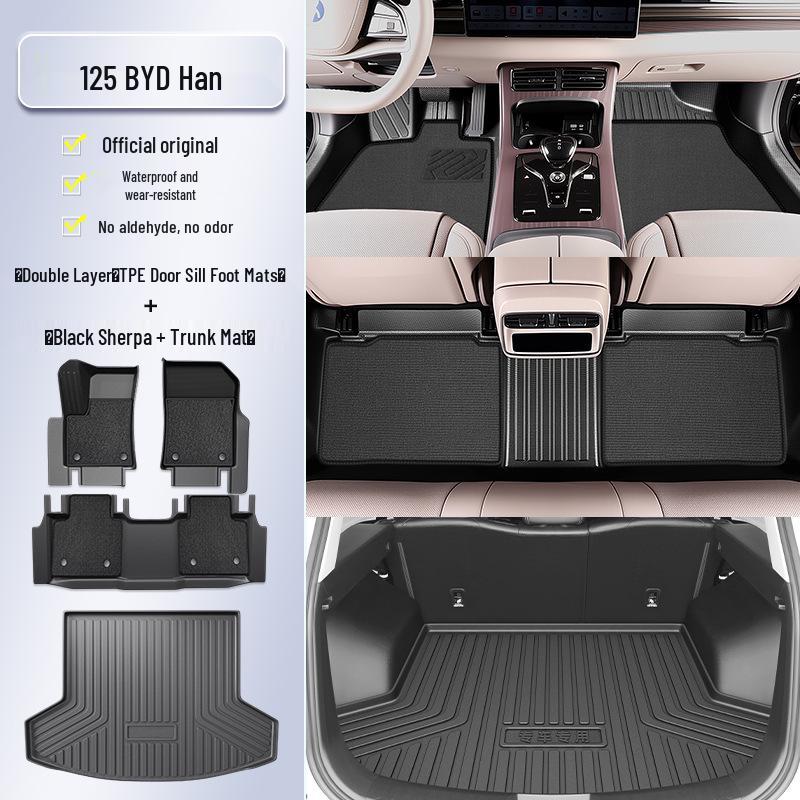 2025 BYD Han EV DMi Full-Coverage TPE Floor Mats