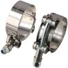 2PCS Stainless Steel Exhaust Clamp Clamp Range 43-49mm Coupler Steel Hose Clamps  1.5" Hose ID