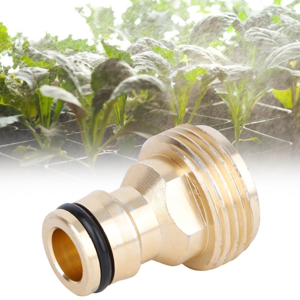 Conector de manguera de conexión rápida de aluminio de 3/4" Adaptador de tubería de agua para jardín doméstico