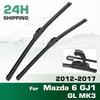 For Mazda 6 GJ1 GL MK3 2012-2017 2013 2014 2015 2016 Wiper Front Wiper Blades Windshield Windscreen Window Brush 24"+18