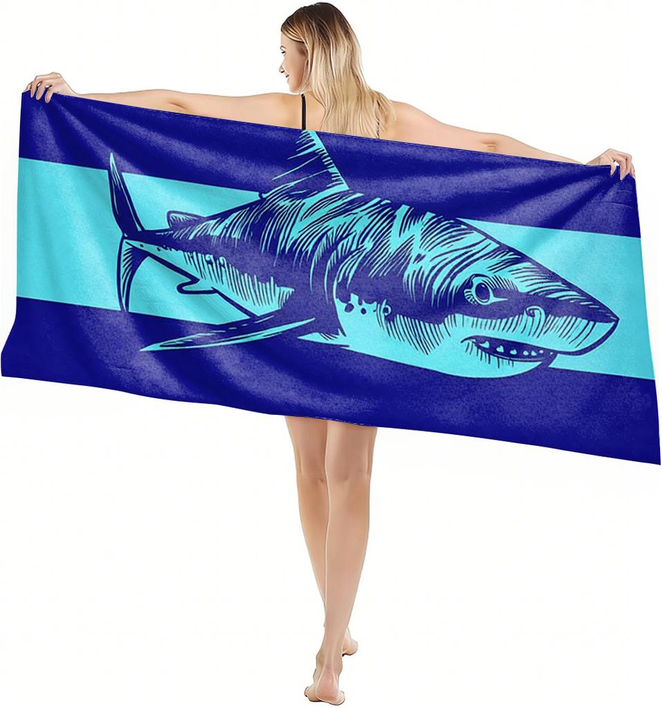 1PC Towel Azure Sea and animals Turtule arts for family friend Quick-Dry Beach Towel For Yoga Tourism Beach GYM Camping Swimming