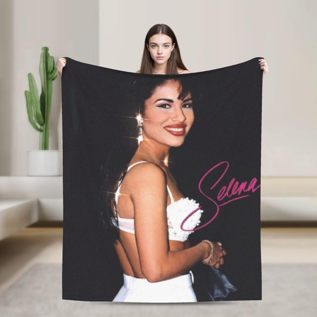 Singer Selena Gomez I Said I Love You First Blanket  Warm Soft For Home Decor Decorative Flannel Bedspread Bed Cover