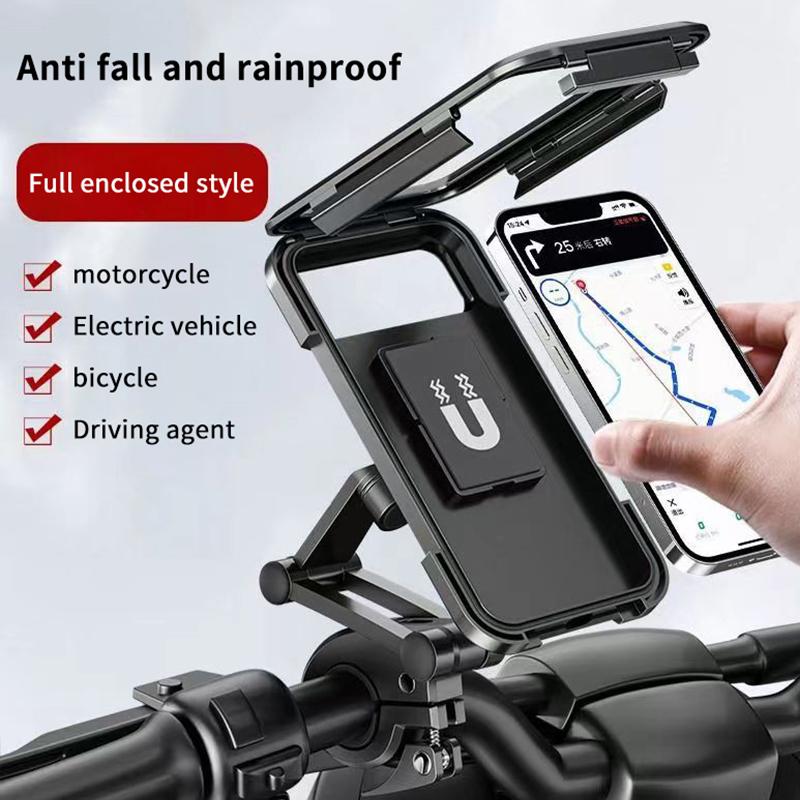 Support Universel pour Vélo 360° Pivotant Réglable GPS Moto Support Téléphone Portable Étanche Support pour Téléphone Portable Moto Vélo