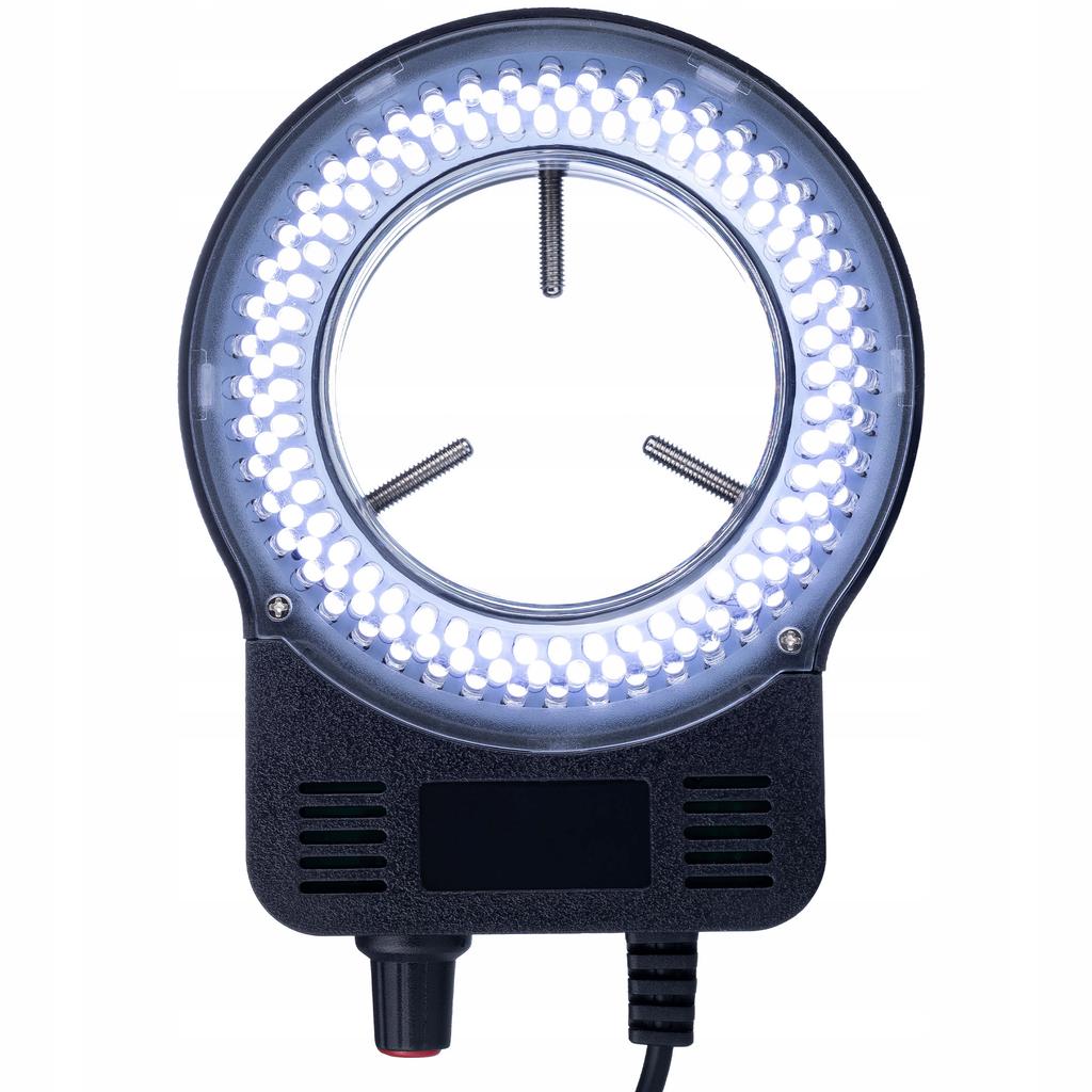 Rosfix Oświetlenie Pierścieniowe LED 144 Diody – Zasilanie USB 5V | Regulacja Jasności 0–100% | Średnica Montażu 30–65 mm