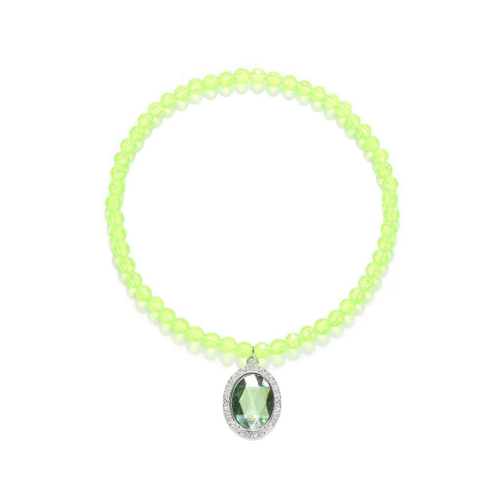Halloween Children'S Green Elf Necklace Wonderful Fairy Tinker Bell Princess Dress Tinker Bell
