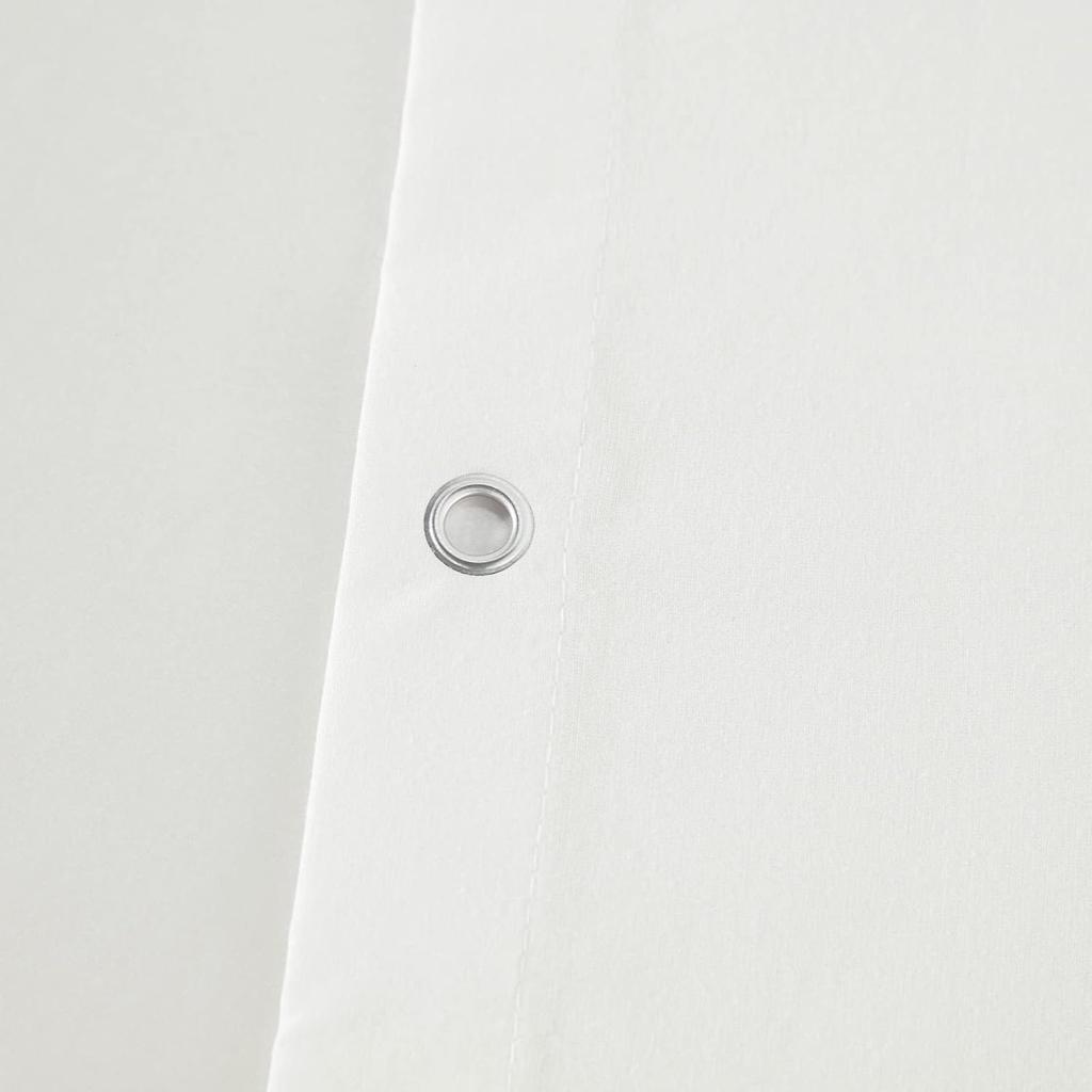 Seasonwood Shower Curtain White Gray Woven Striped 72 x 72Inches,Farmhouse Shabby Chic Striped Minimalist Bathroom Decor