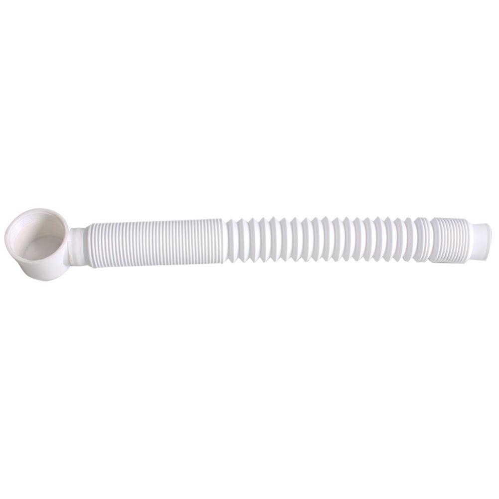 Retractable Bathtub Drain Tube Plastic Waste Pipe Replacement Kit for Home Bathroom Moisture and Temperature Resistant