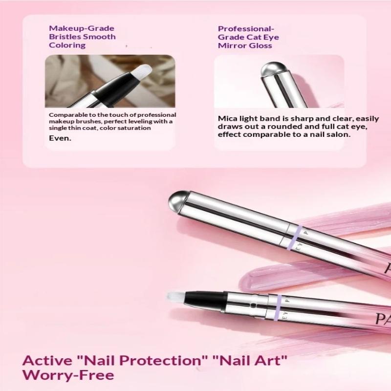 Lazy Cat Eye Nail Art Gel Pen No Streaks Even Coverage 1Pcs with Magnetic Ball for Nail Art Creation
