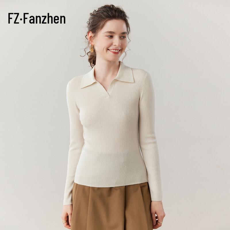

Fanzhen Women s Cashmere Polo Neck Sweater L