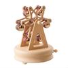 KX4B Romantic Rotating Wooden Music Box Handcraft Collection Home Decorations Christmas Valentine's Day Birthday Gifts