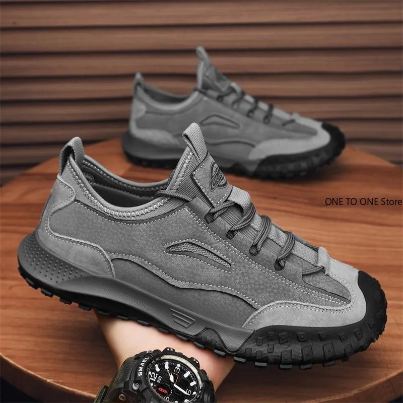 Men's Casual Sneakers Sports Shoes for Men 2024 Spring Autumn Lace-up Men's Outdoor Sport Jogging Shoes Retro Vulcanized Shoes