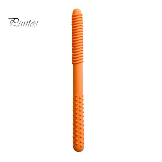 

Жевательная палочка для освежения дыхания с эфирным маслом, пищевая, без BPA, легко моется, компактная, портативная, детская пустышка, жевательная палочка для освежения дыхания оранжевый