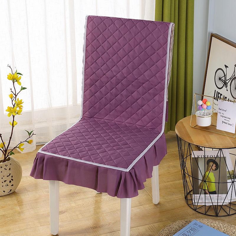 One Piece Seat Cover Quilted Checkered Skirt Hem Seat Covers Multiple Styles of Seat Cushions, Dust-proof and Anti Slip Chair Protective Covers