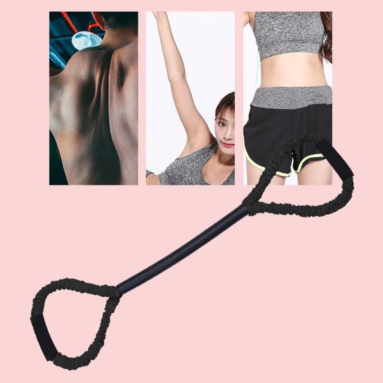 Soft Elastic 8-Figure Exercise Band for Men & Women Boxing Resistance Band for Arm Back Leg Yoga Gym Fitness