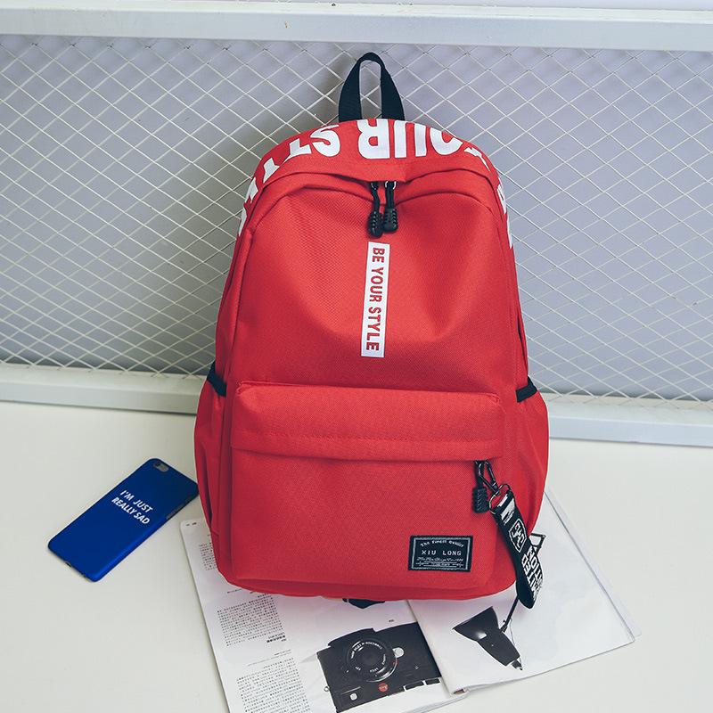 Studentský batoh Oxford Schoolbag Lehký Velkokapacitní měkký ramenní popruh Módní potisk Multifunkční batohy