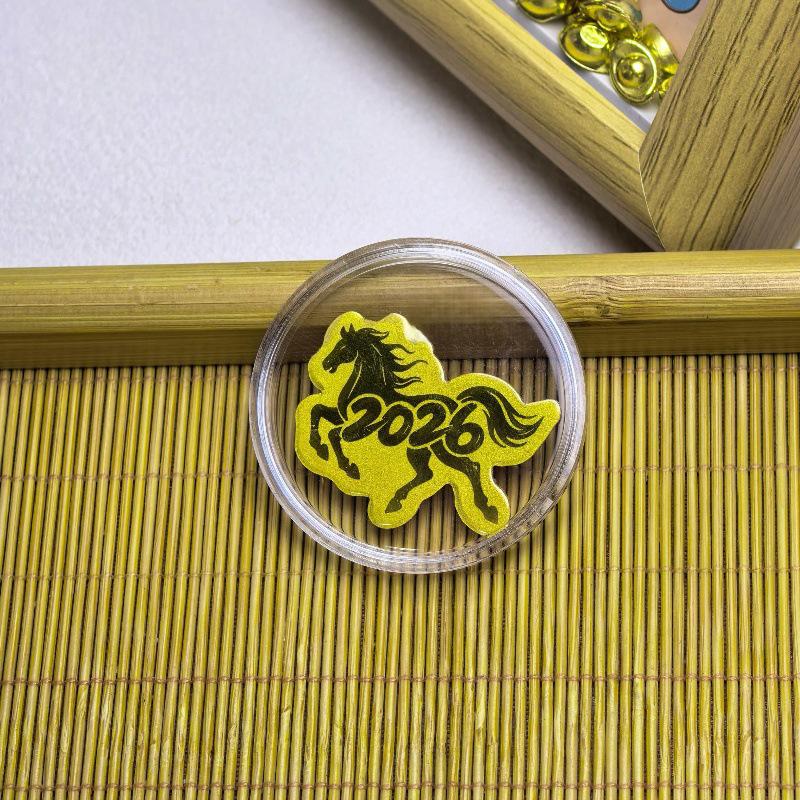 Year of the Horse 999 Pure Gold Cartoon Phone Sticker Series with Adhesive