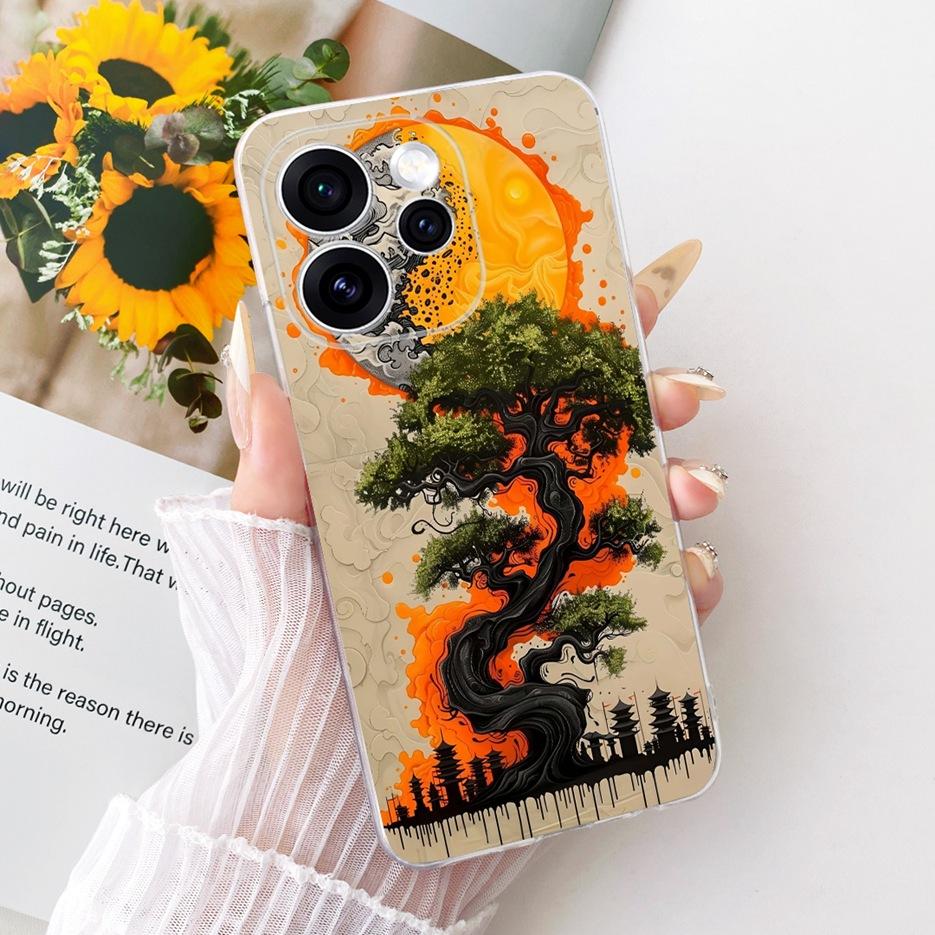 For Oppo Reno 15 FS Case Reno15 F 5G CPH2801 Luxury Butterfly Painted Cover Soft Slim Phone Case For Oppo Reno15 Pro Fundas Bags