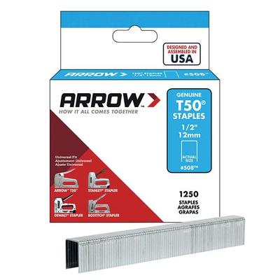 T50 Staples 12mm 1/2'' 1250pk