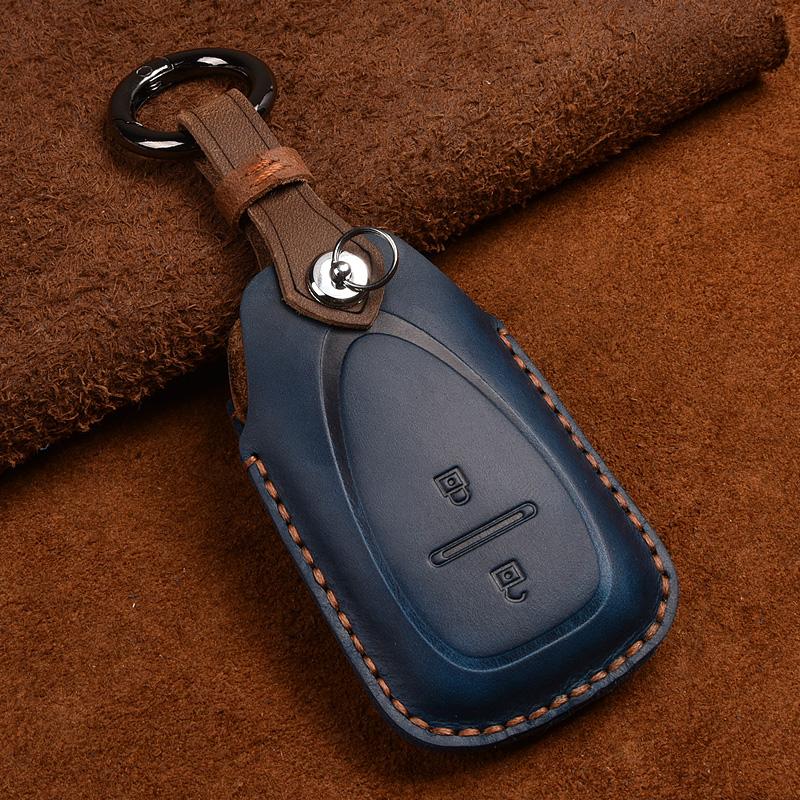 Leather Car Key Cover Case For Chevrolet Cruze Malibu Xl Trax Equinox 2 3 4 5 Button Remote Key Shell