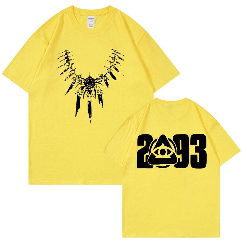 Rapper Yeat 2093 Gothic Tshirt Mens Fashion High Quality Casual Cotton Short Sleeve Summer Oversized Y2K Punk T Shirt Streetwear