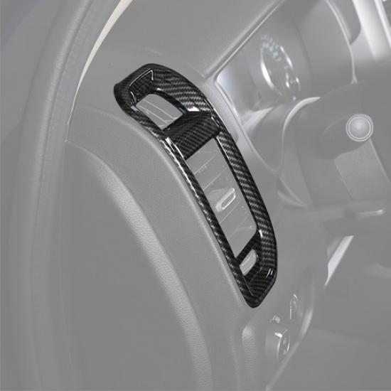 For Dodge Ram 1500 -2025 Carbon Fiber Front Side Air Vent Outlet Cover Trim