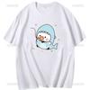 Kawaii Bubu Dudu Tshirt dla Dziewczynki Cartoon Panda Bear Tee Unisex Odzież Unisex Lato Casual Tshirt Thirt Shirt Femme Cotton Tops Unisex