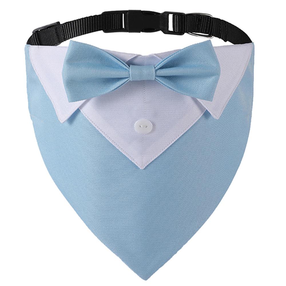 

Sucado Bow Tie Dog Collar Tuxedo Bandana Adjustable Formal Puppy Triangle Neck Wear for Wedding Birthday Dress-up Cosplay Party M