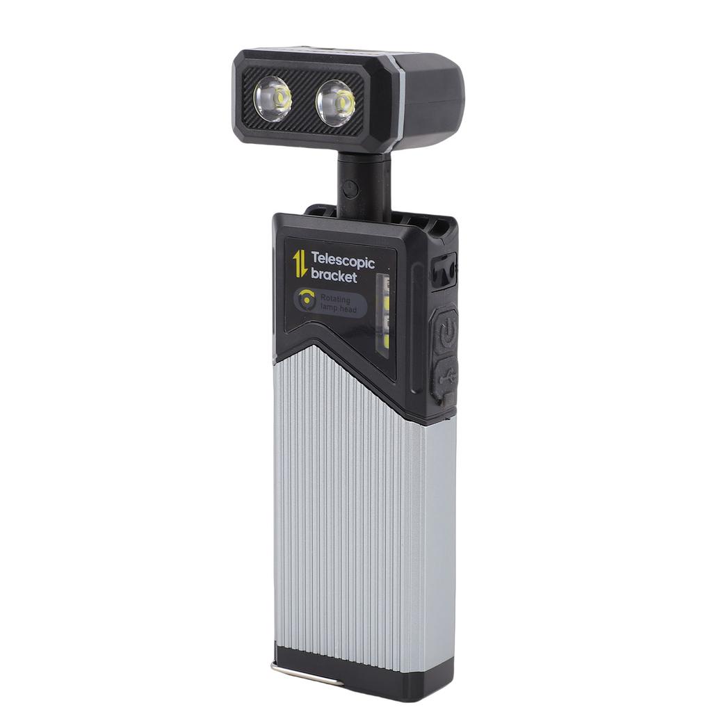 Telescopic Camping Light Water Proof Rechargeable Magnetic LED Work Light Flashlight with Clamp for Car Repair Emergency Hiking
