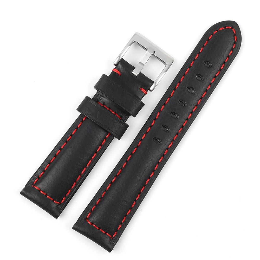 Crazy Horse Leather Strap 18mm 19mm 20mm 22mm Watch Band Men Women Sport Bracelet Replacement Belt Watches Accessories
