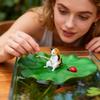 Fishing Cat Aquariums Decorations Fishtanks Hangable Decors Landscape Aquatic Pet Fishtank Ornament Desktop Accessories