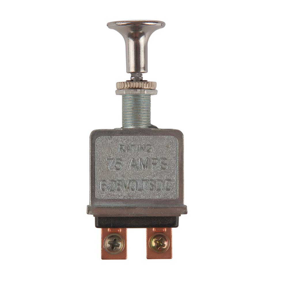 Larbi Toggle Switch Heavy Duty Push-Pull-On-Off Switch with 2 Position 4 Connection Terminals Rated to 75 Amps at 6-28 Volts DC fit for