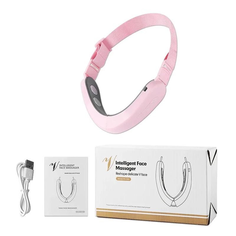 V Face Massager Portable Facial Massage Device Facial Lifting Slimming Massage Double Chin V Face Shaped Cheek Lift Belt Machine