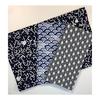 Yagisei Tenugui Towel Set of 3 - Asakon, Seigaiha, Hamachidori Japanese Pattern, Komon, Made In Japan, 100% Cotton, 33x90cm